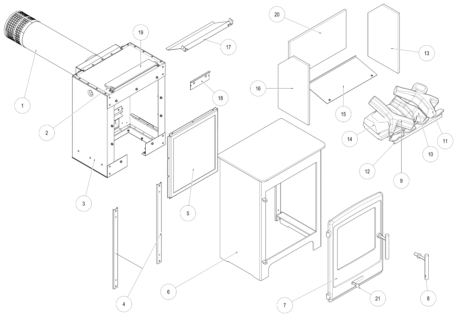 Stove Body Assembly