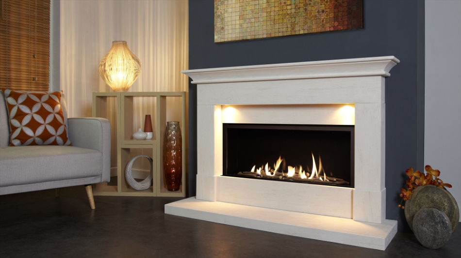 Parada Elite Illumia Slimline BF 54 Limestone Suite - Black Enamel Interior