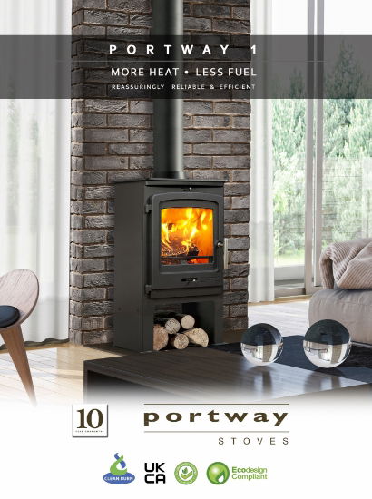 P1 Contemporary Multifuel Stove Low Legs