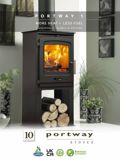 P1 Contemporary Multifuel Stove High Legs