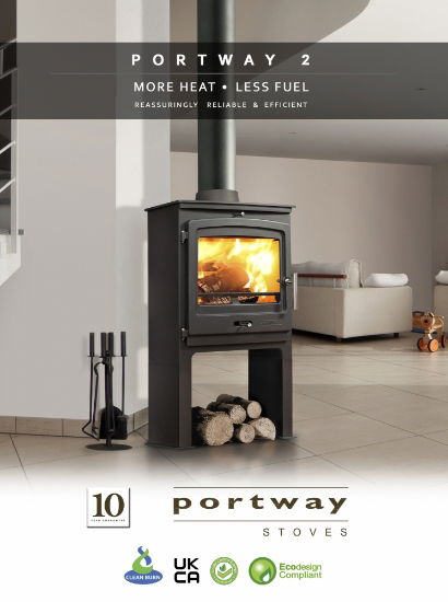 P2 Contemporary Multifuel Stove High Legs