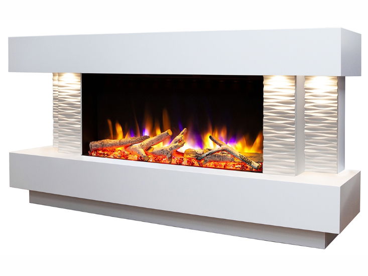 Ultiflame VR Toronto 800 Illumia Textured White