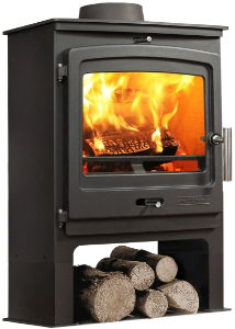 P2 Contemporary Multifuel Stove Low Legs