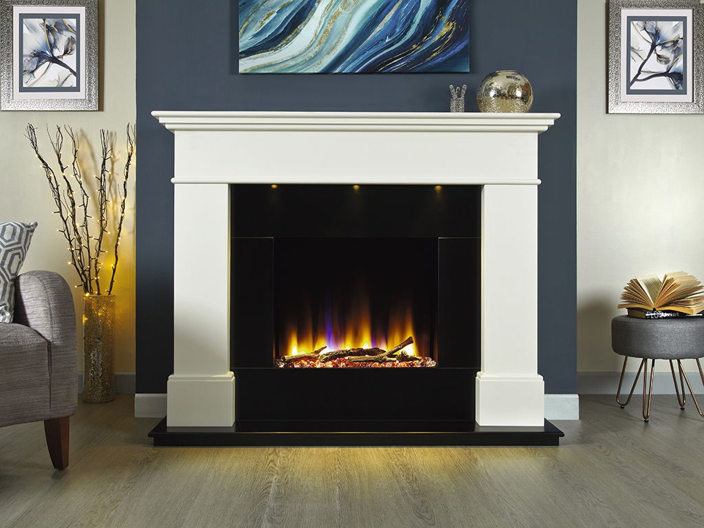 Ultiflame VR Tory Illumia smooth white