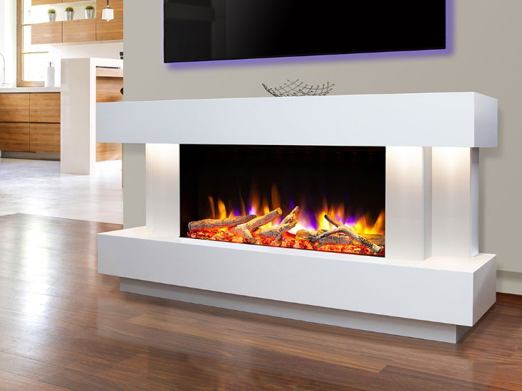 Ultiflame VR Toronto Illumia 800 Smooth White