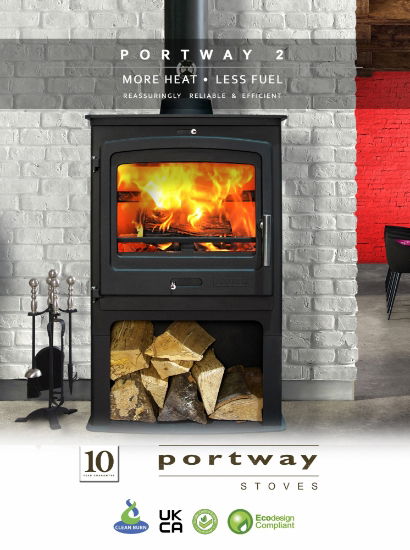 P2 Contemporary Multifuel Stove & Log Store