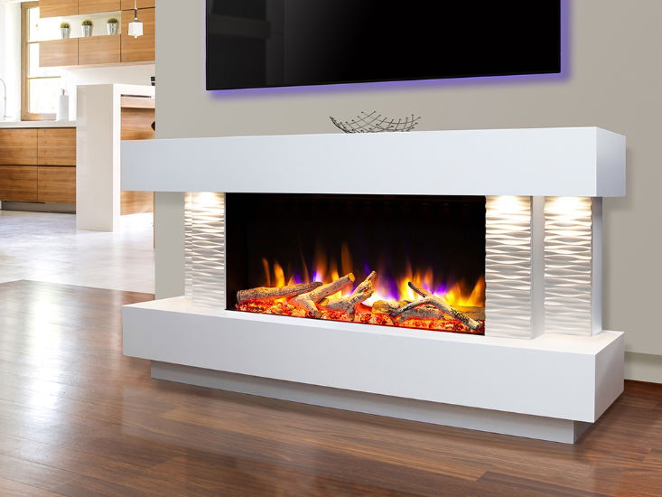 Ultiflame VR Toronto Illumia 800 Textured White